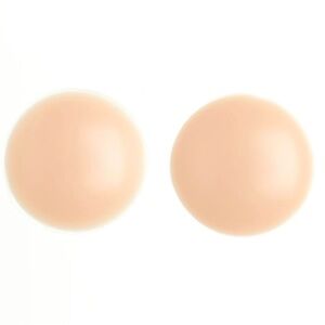 (PACK OF 2) Seamless Nude Silicone Reusable Nipple Covers (Beige)